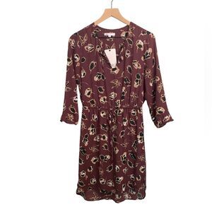NWT DR2 BY DANIEL RAINN Floral Cinch low high Dress. Size Small Petite